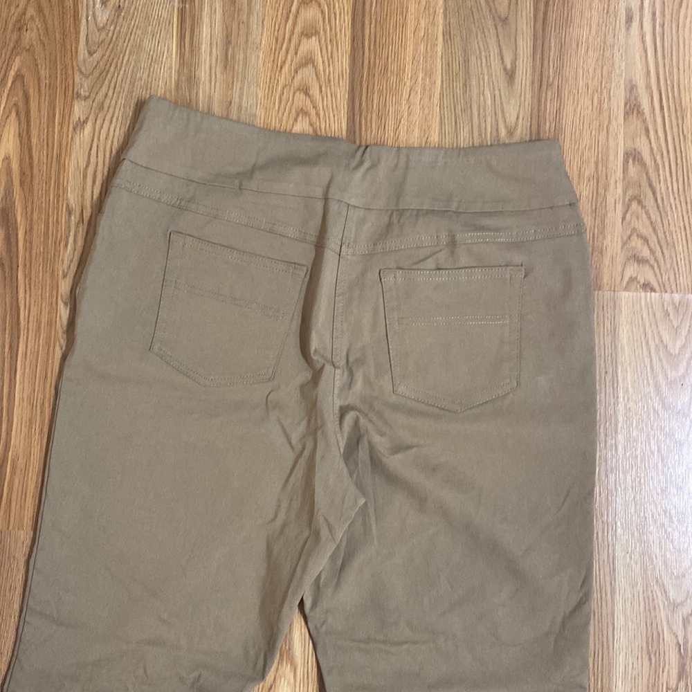 WESTBOUND Pull On Pants Stretchy Casual Tan Womens 16 - Picture 6 of 8